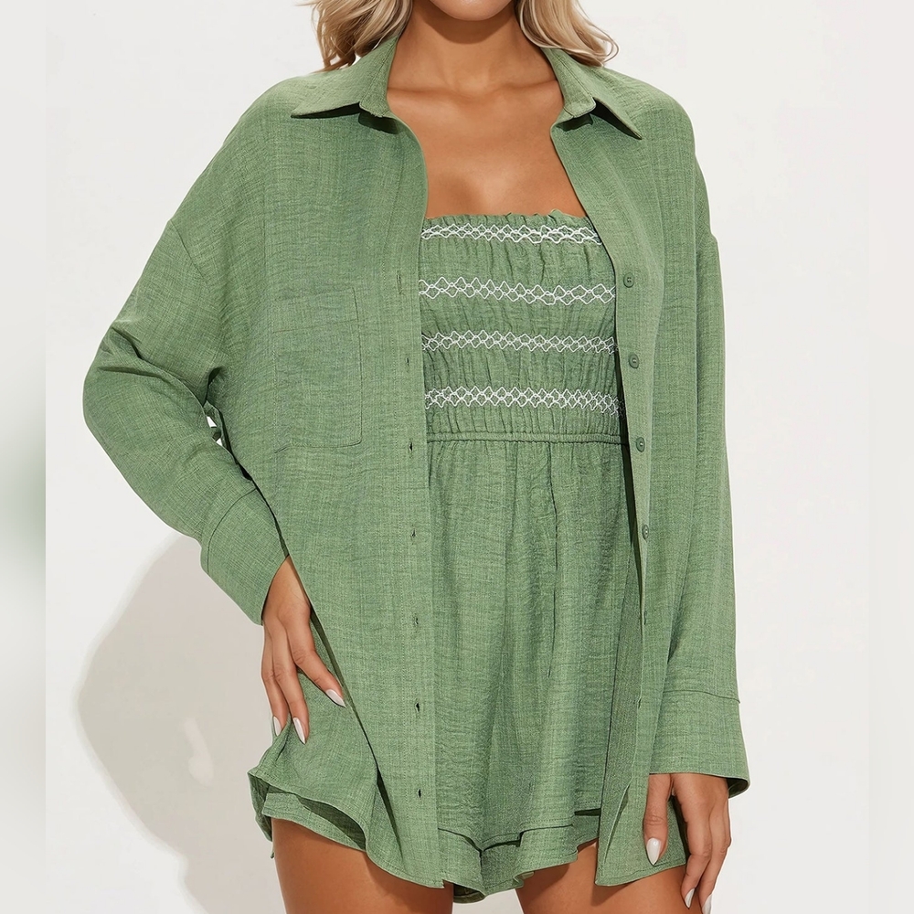 Green Romper Set